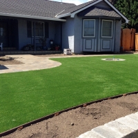 Artificial Grass Round Rock Texas Landscape Front Yard