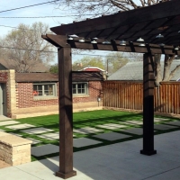 Fake Grass Evant Texas Landscape Back Yard