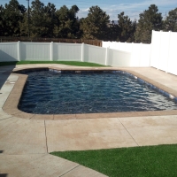 Fake Grass Jarrell Texas Landscape Summer Pools Back Yard