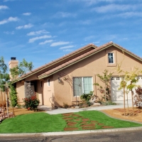 Fake Turf Evant Texas Landscape Front Yard