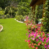 Fake Turf Garden Ridge Texas Landscape Back Yard