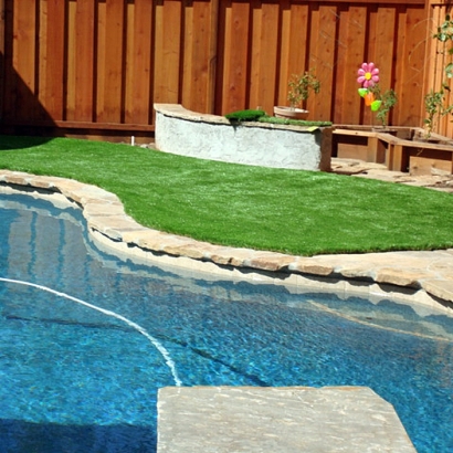 Artificial Turf Manor Texas Landscape Swimming Pools Back