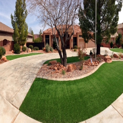 Fake Grass Manor Texas Landscape Front Yard