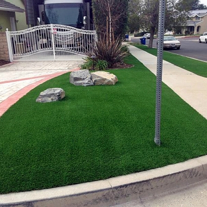 Fake Turf Cottonwood Shores Texas Lawn Front Yard