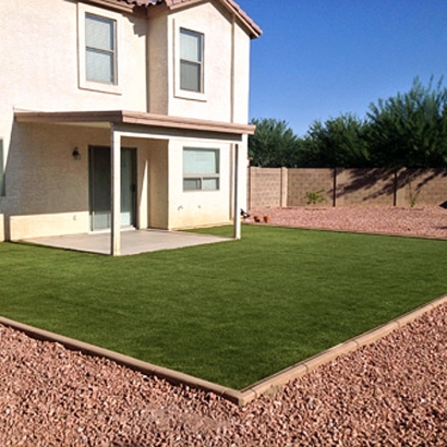 Synthetic Turf Von Ormy Texas Landscape Back Yard