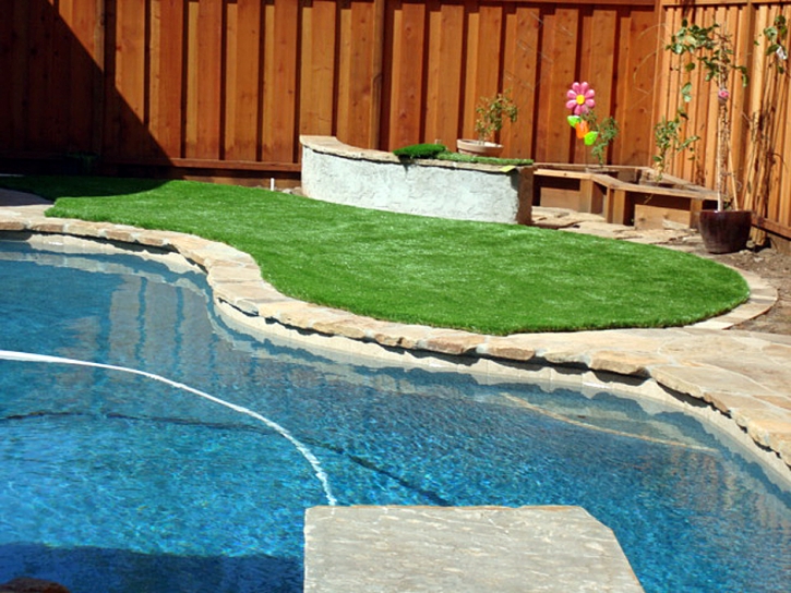 Artificial Turf Manor Texas Landscape Swimming Pools Back