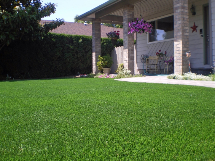 Artificial Turf Redwood Texas Landscape Front Yard