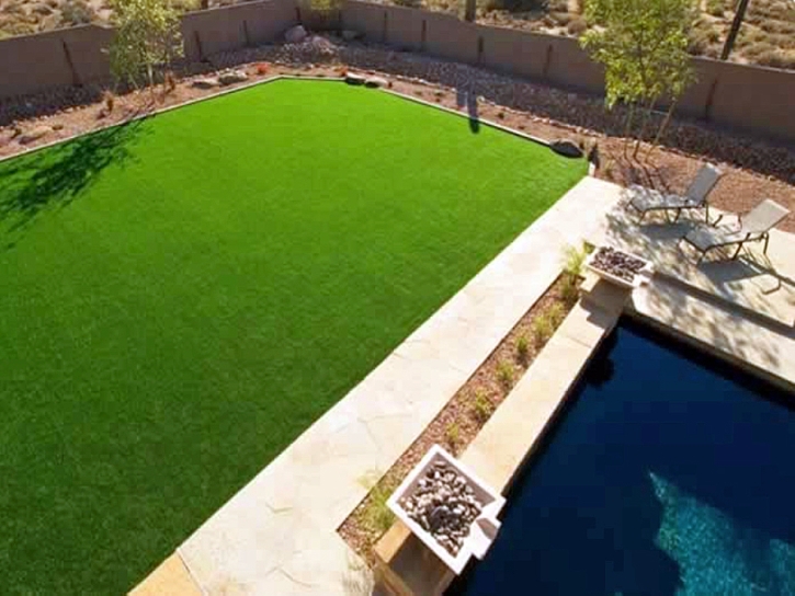 Fake Grass Alamo Heights Texas Lawn Summer Pools Back Yard