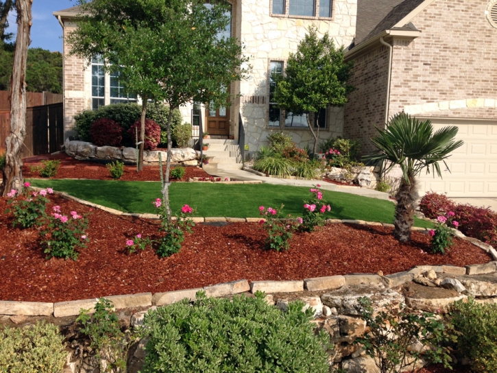 Fake Grass Bear Creek Texas Landscape Front Yard