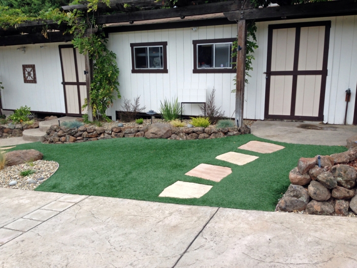 Fake Grass Fort Hood Texas Lawn Pavers Front Yard