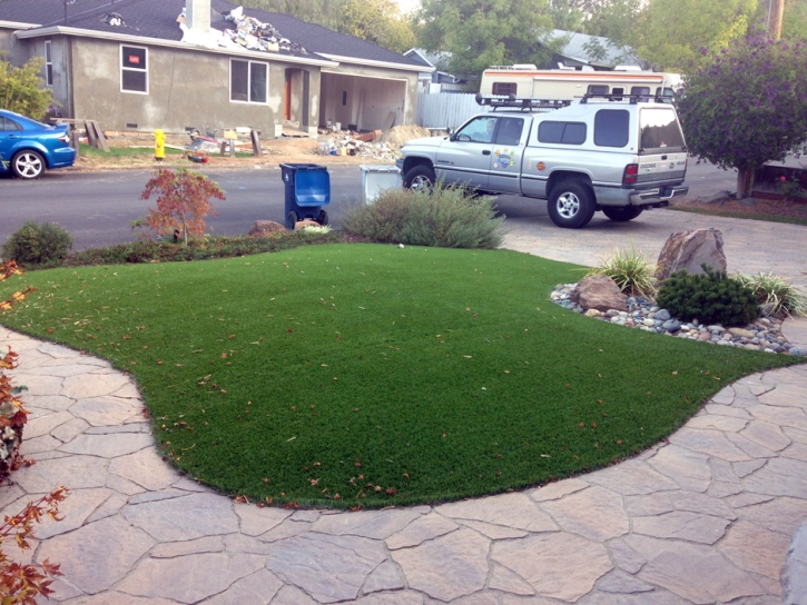 Fake Grass Hill Country Village Texas Lawn Front Yard