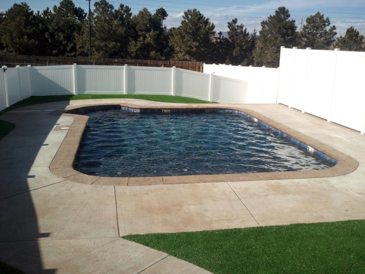 Fake Grass Jarrell Texas Landscape Summer Pools Back Yard