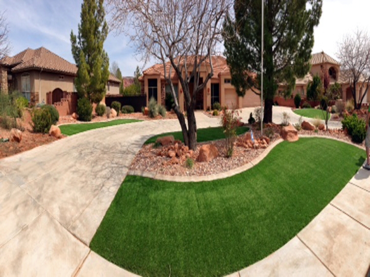 Fake Grass Manor Texas Landscape Front Yard