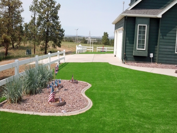 Fake Turf Blanco Texas Landscape Front Yard