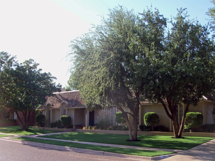 Fake Turf Bremond Texas Landscape Front Yard