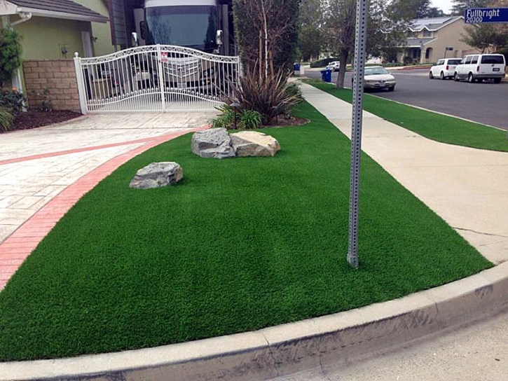 Fake Turf Cottonwood Shores Texas Lawn Front Yard