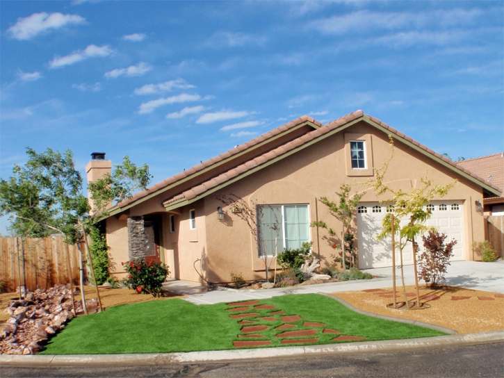 Fake Turf Evant Texas Landscape Front Yard