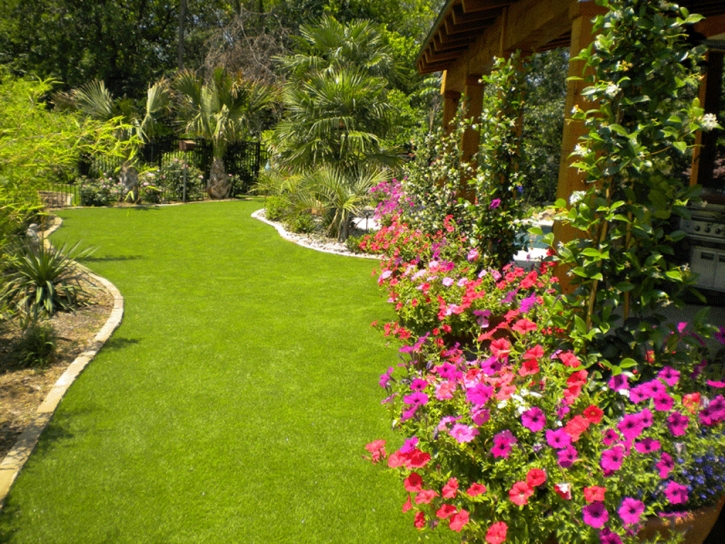 Fake Turf Garden Ridge Texas Landscape Back Yard