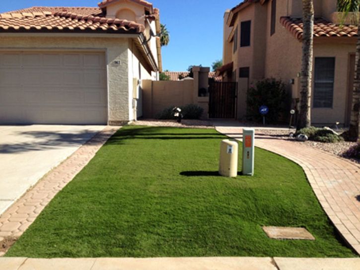 Fake Turf Lakehills Texas Landscape Front Yard