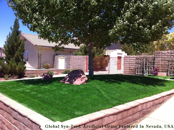 Fake Turf Sunset Valley Texas Landscape Front Yard