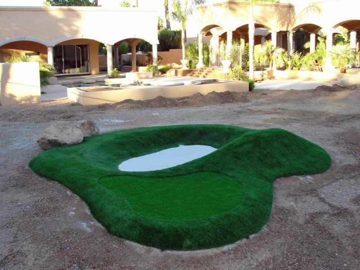 Golf Putting Greens Jarrell Texas Fake Turf Commercial Landscape