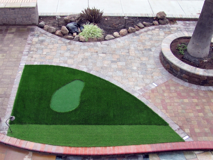 Putting Greens Castle Hills Texas Synthetic Turf Front Yard