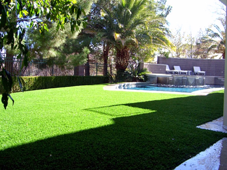 Synthetic Grass Smiley Texas Lawn Swimming Pools Back Yard