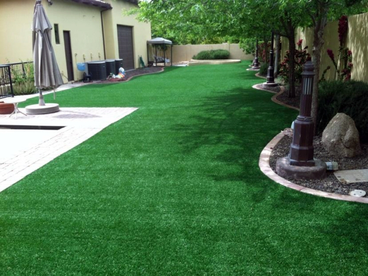 Synthetic Turf Jarrell Texas Landscape Summer Pools Back