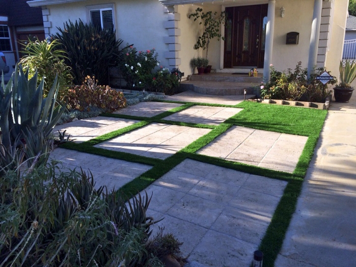 Synthetic Turf Live Oak Texas Lawn Pavers Front Yard